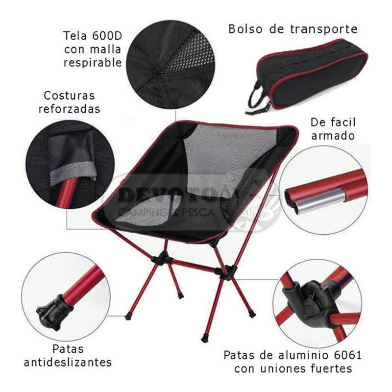 Silla Sillon Scout Trekking 900 Gr - Devoto Camping
