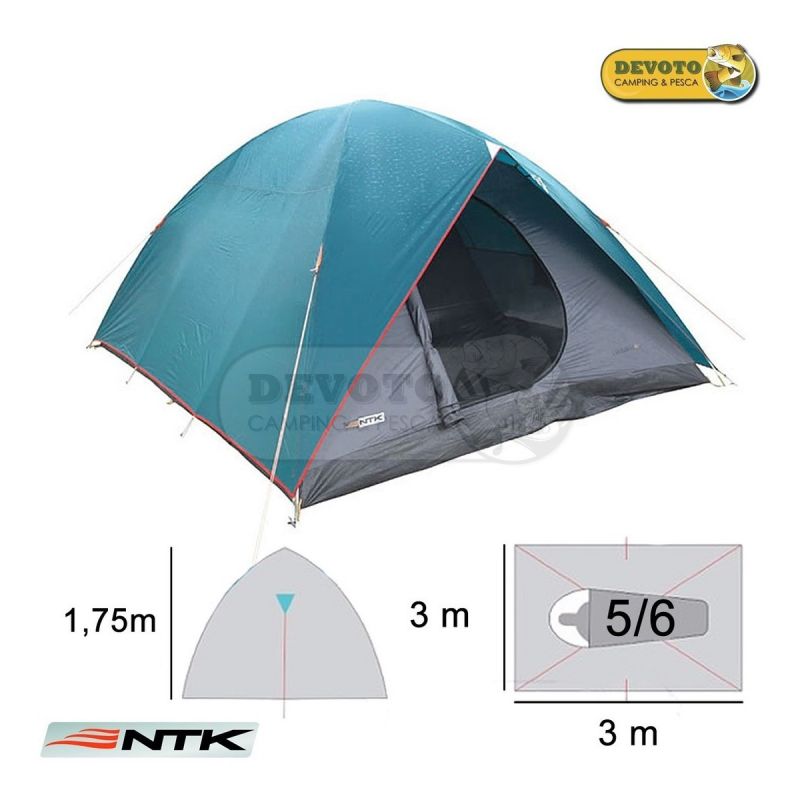 Carpa Camping NTK Cherokee Tienda De Campaña 6 Personas NTK