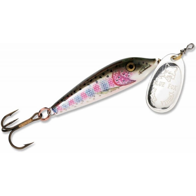 Leurre à pêche Classic Vibrax Spinner de Blue Fox, lame 2, Orange Chartreuse 60-20-271IC